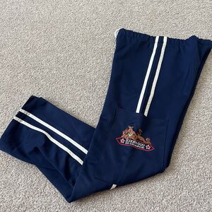 Vintage 90s Y2K Cartoon Network Scooby Doo Blue Sweat Track Cargo Pants Kids 7/8